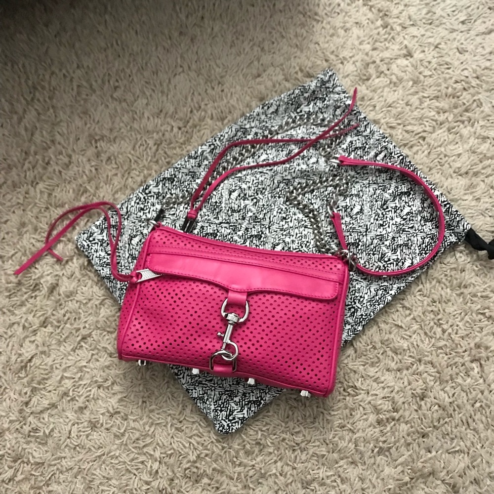 Rebecca Minkoff Perforated Mini Mac Crossbody
